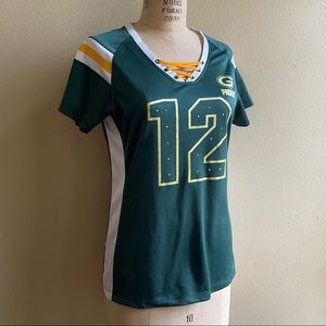 Sequin Packers Jersey 💚🏈💛 — Size M